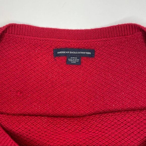 American Eagle Outfitters Red Ombré Sweater S - Picture 4 of 8